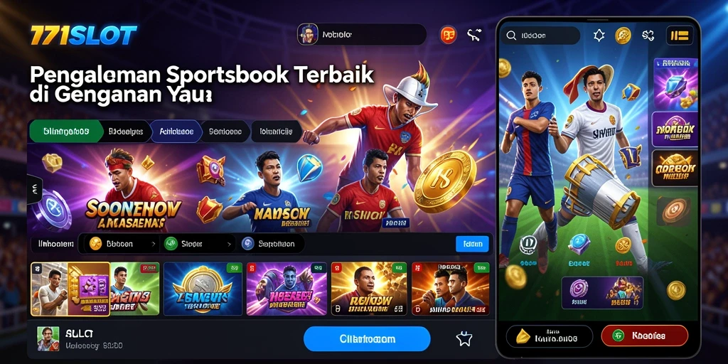 Screenshot gameplay 171SLOT yang menampilkan fitur Sportsbook.