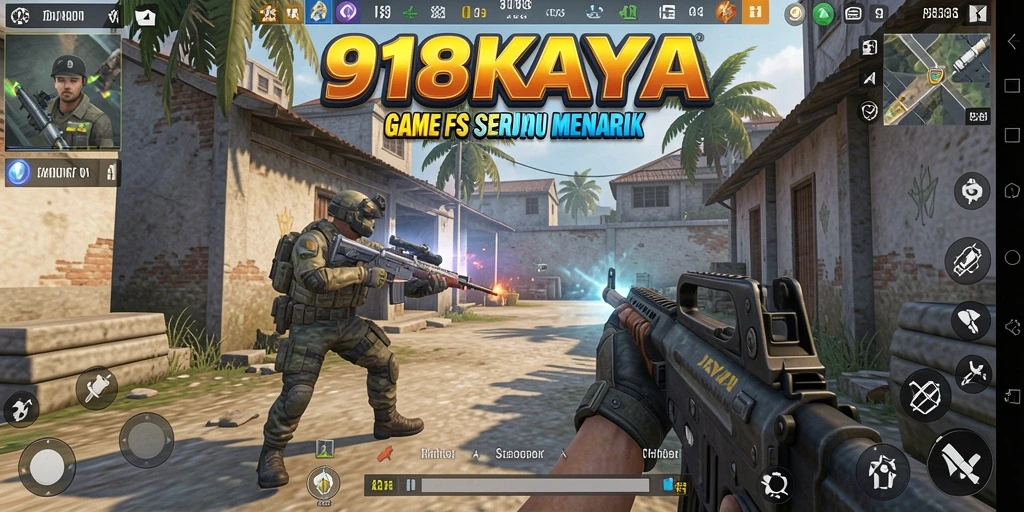 Screenshot tampilan gameplay 918KAYA dengan aksi menegangkan.