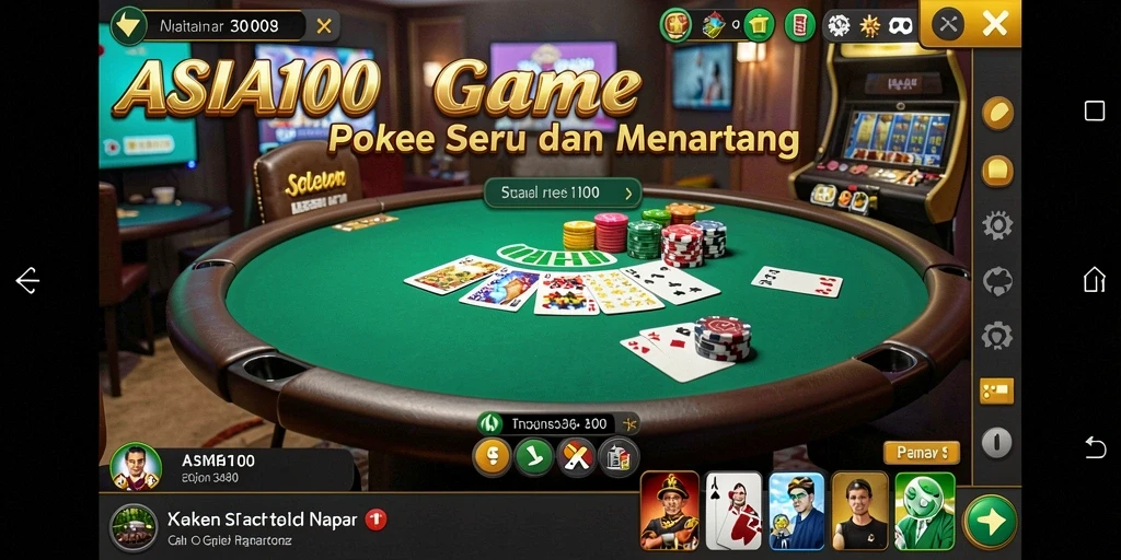 Tampilan gameplay ASIA100 yang menegangkan dan mendebarkan.