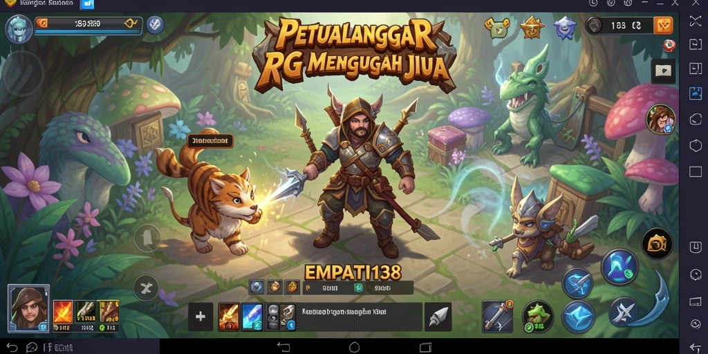 Screenshot gameplay menampilkan petualangan seru di dunia RPG.
