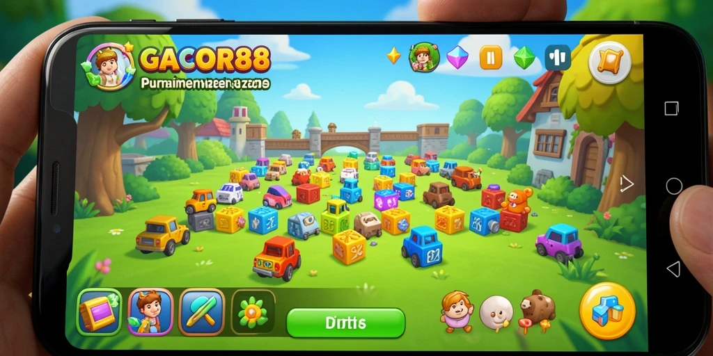 Screenshot gameplay GACOR88 yang menunjukkan tantangan puzzle menarik.