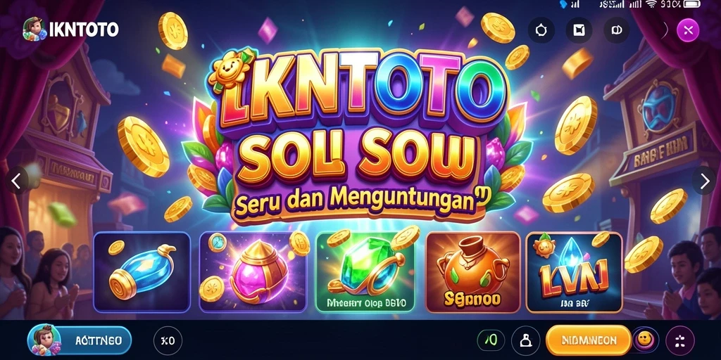 Tampilan gameplay menarik dari IKNTOTO yang penuh warna.