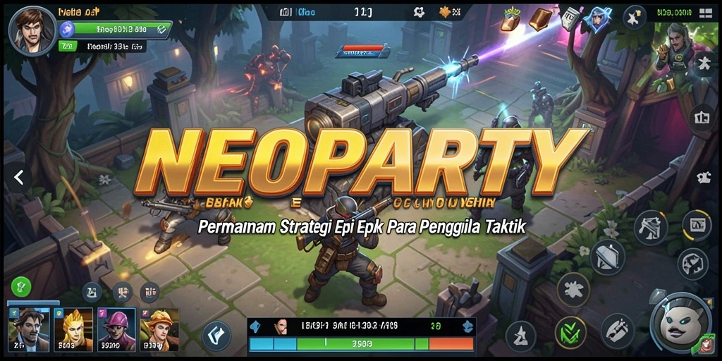 Tampilan epik dari pertempuran taktis dalam NEOPARTY.