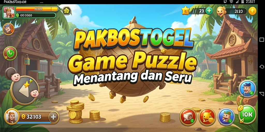 Tampilan gameplay PAKBOSTOGEL yang memukau dan menantang puzzle.