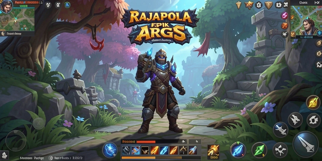 Tampilan aksi epik dalam gameplay RAJAPOLA yang mendebarkan.