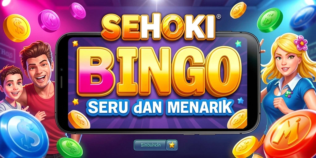 Tampilan screenshot utama SEHOKI yang menunjukkan permainan Bingo yang seru.