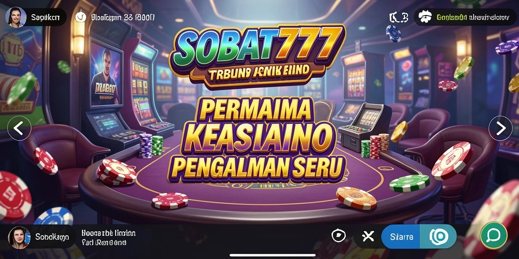 Tampilan gameplay SOBAT777 yang menarik dan seru di dunia Kasino.