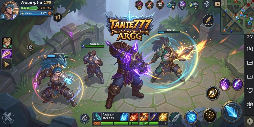 Screenshot TANTE777 menampilkan aksi seru dalam pertarungan ARPG.